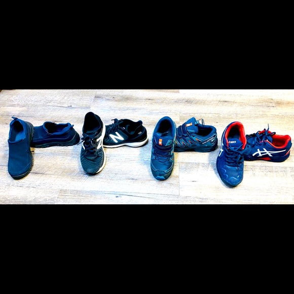 Boy’s-Size 4, barley worn; New Balance, Salomon (sold), ASICS, Land’s End - Picture 1 of 12